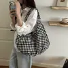 Bolso de Mano Transfronterizo Fresco de Moda para Mujer, Nuevo Estilo Verano 2026, Bolso de Hombro con Patrón de Cuadros Artístico, Bolso Versátil para Debajo del Brazo