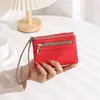 Carteira Curta Feminina Nova Estilo Estampa Fresca 80% de Desconto com Fivela e Zíper, Fofa e de Alto Valor, Porta-Moedas de Pulso