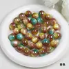 Contas que Mudam de Cor Jade Dingyi Lua Fria Contas de Resina Galvanizadas com Furo Contas Soltas Pulseira DIY Artesanal Acessórios de Joia