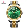 Relógio Masculino de Moda Business Luz da Manhã Relógio Masculino Luminoso Atacado Transfronteiriço Calendário Duplo Relógio de Quartzo Bicolor