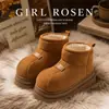 Pantuflas de algodón de invierno para mujer para uso exterior, con forro de felpa, suelas gruesas, cobertura completa del talón y diseño cálido, nuevo modelo elegante y de moda 2026