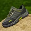 Zapatos de Senderismo Talla Grande Zapatos de Hombre Transfronterizos Otoño Antideslizantes Resistentes al Desgaste Protección Laboral Zapatos de Trabajo Suela Gruesa Turismo Deportes al Aire Libre Senderismo