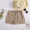 Shorts esportivos europeus e americanos leves respiráveis casuais soltos Praia curto cordão calças de praia calças femininas Home