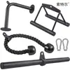 Equipo de Gimnasio Accesorios Máquina Smith Manija Biceps Tríceps Manija de Entrenamiento Cuerda Pushdowns High Pull Barra en V