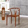 Silla Master Moderna con Respaldo Silla de Té de Madera Maciza Imitación para Hogar Silla de Comedor Sencilla Nórdica Silla de Hierro