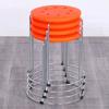 Taburete redondo grueso Taburete sólido Taburete de madera maciza Taburete de almacenamiento Taburete moderno para cambiar zapatos Taburete de hierro Taburete redondo de hierro Taburete grueso reforzado