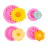 Molde Girasol Margarita Flor de Durazno DIY Flor Sakura Difusor Yeso Chocolate Pastel Adorno Molde de Silicona