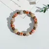 Pulsera de Cerámica Jingdezhen Nueva Pulsera de Cerámica China Joyería Estudiante Estilo Tíbet Cuerda Trenzada a Mano Puesto Regalo para Estudiante