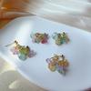 Pendientes Colgantes Traseros de Piedra Natural Color Blanco Lunar de Ensueño Refrescantes y Puros Para Usar de Dos Formas Pendientes Versátiles que Rejuvenecen