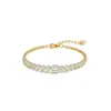 Pulseira Ajustável Europeia e Americana da Amazon com Micro-Cravação de Diamante Nova Coleção Moda Leve Luxo Pulseira Vazada Joia Feminina Presente