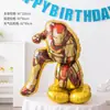 Novo Balão de Filme de Alumínio Combinação Estéreo 3D Transfronteiriço Homem de Ferro Capitão América Marvel Brinquedo de Desenho Animado Decoração de Festa