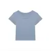 Camiseta Corta Ajustada Dulce y Picante Estilo Ins de Verano Youzi Atelier