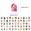 56 Nuevos Pegatinas de Graffiti para Cuaderno, Paquete de Expresiones Lindas de Cachorro Realista Transfronterizo, Materiales para Cuaderno, Pegatinas Impermeables