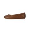 Serie suave y linda ~ Zapatos de punta de celebridad de internet piel de oveja boca poco profunda retro zapatos de una sola capa primavera y otoño zapatos planos de ballet sin cordones para mujer