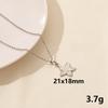 Colar de Concha de Estrela de Aço Inoxidável Transfronteiriço para Mulheres All-match Niche Trendy Fishtail Pingente Personalizado Criativo Clavícula Cadeia