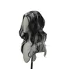 Producto Nuevo Transfronterizo Europeo y Americano Peluca Cosplay de Hombre Lobo Vampiro Blanco y Negro Lado Partido Estilo Largo Destacados de Halloween Fiesta Peculiar