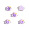 Modelo de Dibujos Animados Mini Cámara Colgante de Resina Pulsera DIY Collar Colgante Decorativo W492