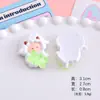 Lindo Animalito Sosteniendo Gominola Resina DIY Accesorios Niña Pegamento de Crema Diadema Pasador Parche Funda de Teléfono Móvil Decoración