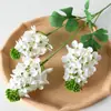 Material de flores de simulación de boda blanca, auditorio de boda, techo de flores falsas, escenario, fila de flores, flores de camino, hotel, flores decorativas