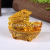 Ventas Directas de Fábrica de Citrino Tres Tesoros Sapo Dorado Cristal Tres Tesoros Sapo Dorado Cristal Amarillo Dorado Tres Tesoros