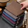 Cuaderno de Piel de Oveja Retro A5B5 con Correa, Cuaderno de Piel Suave, Cuaderno de Reuniones de Negocios de Gama Alta, Se Puede Imprimir con Logo