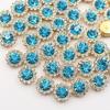 Vendas Diretas da Fábrica Recipiente Girassol Redondo Camada Dupla Flor Diamante DIY Laço Bolsa de Sapato Acessórios de Vestuário Acessórios Diamante Garra