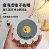 Espejo de maquillaje con colgante de girasol y cadena de perlas, espejo de retoque portátil, mini espejo de bolsillo, espejo pequeño floral femenino