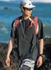 Camiseta de Manga Corta para Hombre con Protección Solar UPF50+, Antibacteriana, Secado Rápido, para Deportes al Aire Libre, Top Holgado, Camiseta de Secado Rápido para Hombre