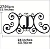 Decoración de pared metálica popular transfronteriza, silueta de adorno calado en arte de hierro, arte colgante para el hogar en estilo industrial