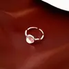 Anel Redondo Aberto Escovado de Resina Design de Nicho Personalidade Índice Dedo Anel Moda Versátil Anel Anel Atacado