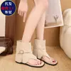 Chinelos Casuais, Sandálias Romanas Respiráveis para Mulheres, Novo Estilo de Verão 2026, Sandálias de Dedo com Personalidade de Nicho, Botas Curtas