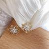 Brincos de Floco de Neve Micro-Incrustados com Zircônia da Moda 2026 para Mulheres, Brincos Elegantes de Celebridade da Internet, Brincos para o Dia a Dia, Clipes de Orelha para Orelhas Não Furadas
