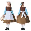 Disfraz de Cosplay de Cenicienta Sirvienta para Niños Halloween Escenario Drama Juego de Rol Fiesta Ropa Gris