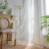 Gipsofila Preta Simples Mais Vendida do Fabricante Renda Decoração de Sala de Estar Quarto Janela de Canto Atmosfera de Feriado Sem Furar