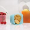 Caixa Mini para Conservação de Alimentos Cor de Gelatina Pote Selado de Plástico com Grão Grosso e Tampa Caixa para Armazenamento de Alimentos na Geladeira da Cozinha