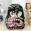 Mochila Escolar Leve Impermeável Colorida de Tubarão Nova Transfronteiriça para Estudantes Estampada Grande Capacidade Desenho Animado Personalizado Moda Mochila