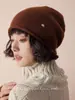 360 Slack -100% Lana Australiana Invierno Pareja Sombrero Frío Sombrero de Pila para Mujer Sombrero de Punto Grueso Simple