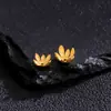 Bandeja de Flor de Crisantemo Chapada en Oro Plata S925 Accesorios Pequeños DIY Moda Nueva Chinoiserie Elegante Versátil Accesorios de Bandeja de Flor