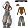 Ropa para Niñas de Jazz Danza Urbana de Moda Trajes de Presentación de Street Dance para Niños Estilo Dulce y Fresco para Grupos de Niñas Disfraces de Presentación de Baile para Niños