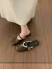 Primer Encuentro: Mules Cerrados de Estilo Pequeño Fragante, Suaves y Elegantes para Mujer, Nuevo Verano 2026, Mules Perezosos sin Cierre