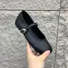 Zapatos Planos Mary Jane Estilo Retro para Mujer, Novedad Primavera 2026 Mocasines de Hebilla Redondos de Cuero Suave