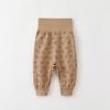 Calça de Bebê Algodão Puro Classe A Sem Costura Estilo Primavera Outono Calça Protetora de Barriga Calça para Casa de Recém-Nascido Unissex Calça de Dormir para Bebê Venda por Atacado