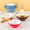 Kaiboya porcelana de imitação tigela grande tigela de sopa tigela de ramen de carne tigela de sopa de wonton pó de malatang tigela de macarrão de melamina especial para loja de macarrão
