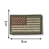 Parche Bordado de la Bandera Americana Velcro Parche de Hombro Brazalete Parche de Tela Bordado Parche Táctico de Moral Emblema de Estrella y Raya