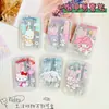 Cortador de unhas de aço inoxidável com estampa de desenho animado fofo japonês, kit de ferramentas para unhas, limpador de ouvidos, manicure, conjunto de 7 peças