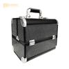 Caja de Herramientas Multicapa, Caja Portátil de Aleación de Aluminio de Doble Apertura de Gama Alta para Maquillaje, Arte de Uñas, Bordado, Belleza y Salón de Peluquería Caja de Almacenamiento de Viaje