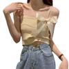 Top corto adelgazante con diseño de tubo y lazo sexy para mujer, estilo nuevo de verano, estilo moderno