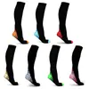 C En stock, transfronterizos, calcetines de ciclismo de color degradado para hombres y mujeres, calcetines de compresión para deportes