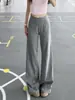 Calça Casual de Bolinhas de Cintura Alta/Baixa para Mulheres Altas, Estilo Preguiçoso de Verão, Calça Longa Ligeiramente Flare