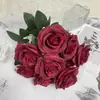 Simulación Boda China Nueva Arreglo de Boda Arreglo Rojo Fondo Rojo Material de Flores Banquete de Bodas de Nicho Arte Floral de Simulación